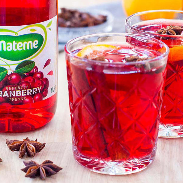 Boisson d'automne au jus de cranberry Materne