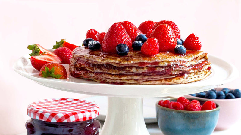Gâteau de crêpes à la confiture de groseilles rouges Récolte
