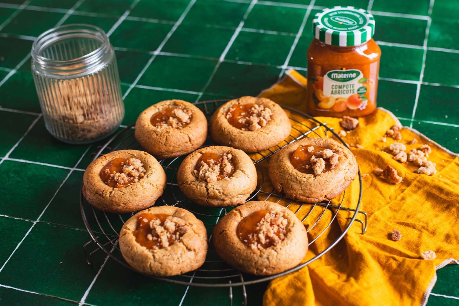 Cookies façon crumble d'abricot