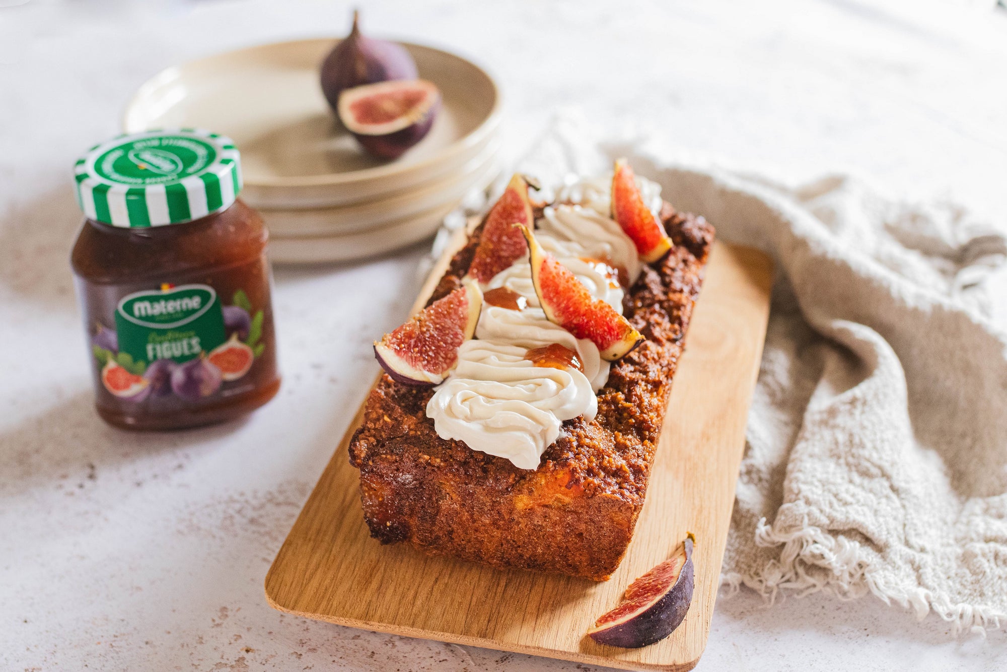 Carrot cake à la confiture de figues