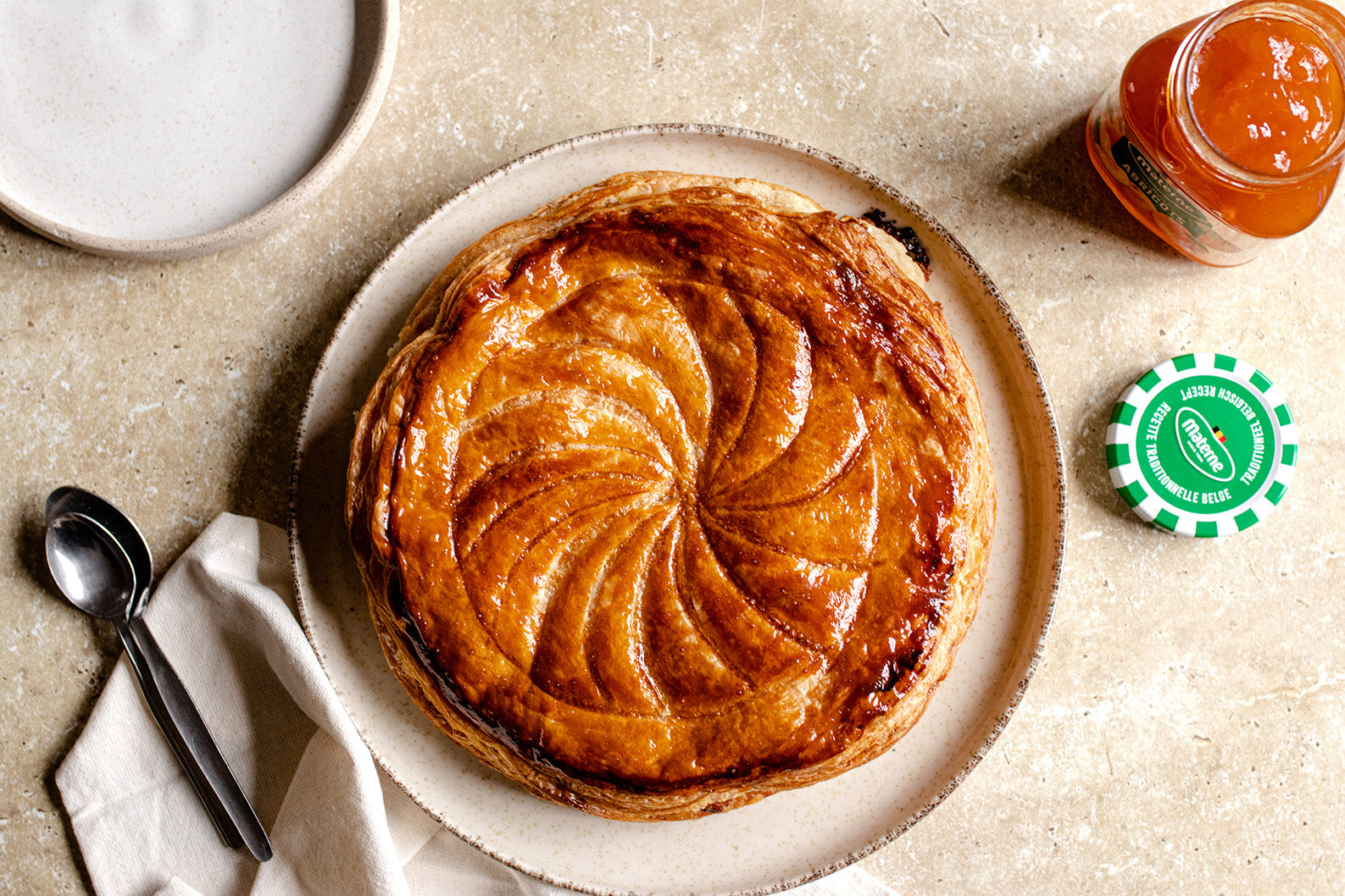 Galette des rois à la confiture d’abricots Extra
