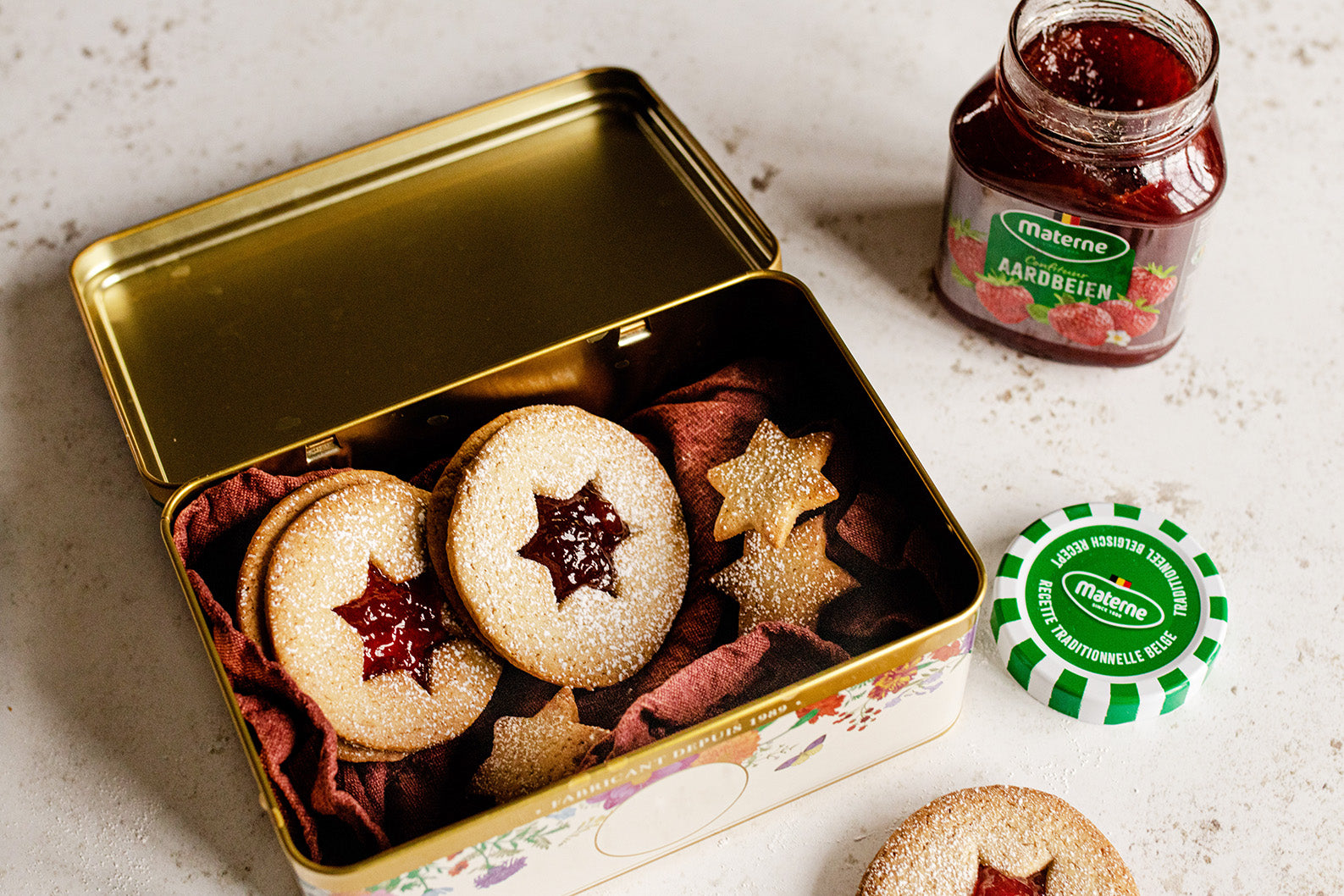 Sablés à la confiture de fraises extra