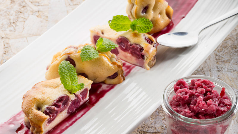 Clafoutis et granité des meilleures cerises