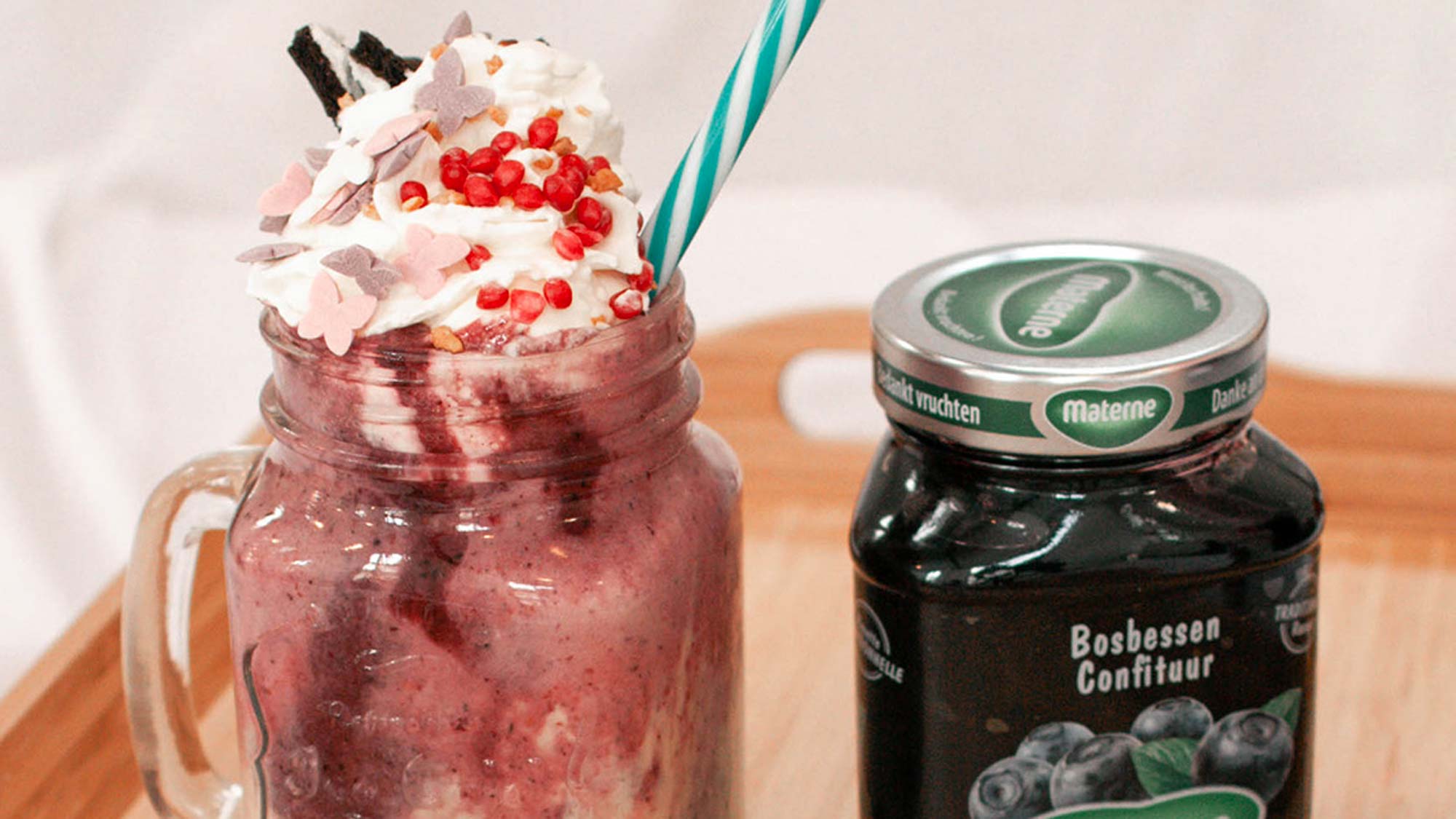 Materne Freakshake à la myrtilles