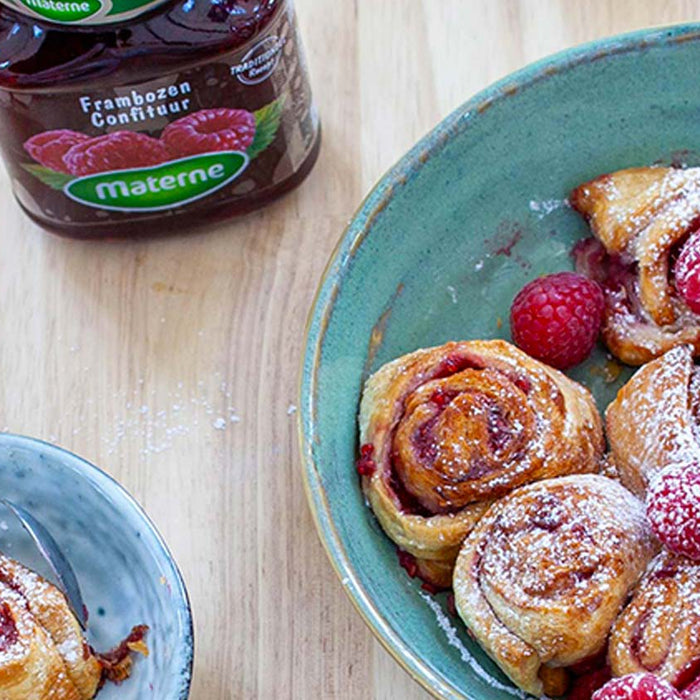 Roulés à la confiture de framboises Materne