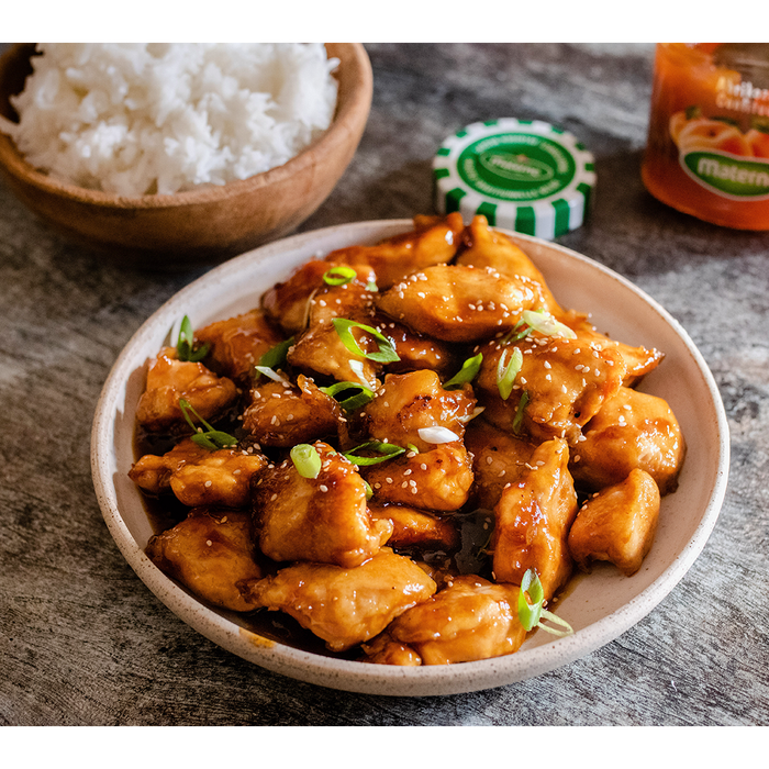 Poulet caramélisé à la confiture d’abricots