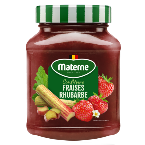 Confiture Materne<br>Fraises-Rhubarbe