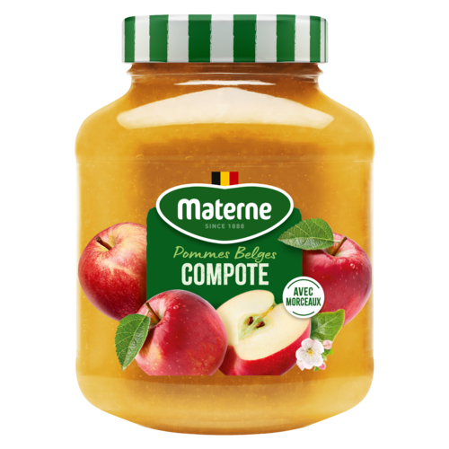 Compote Materne<br>Pommes belges en morceaux