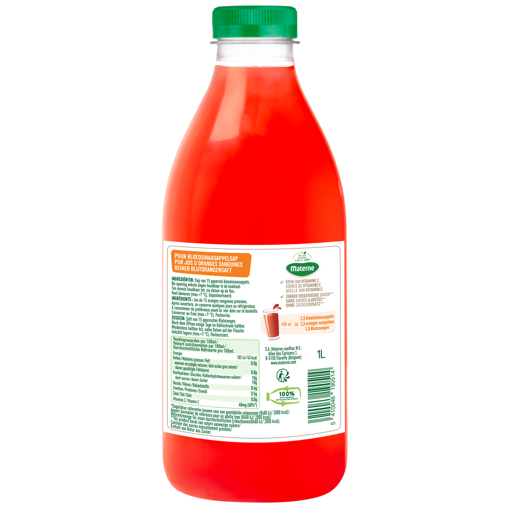 Jus d'orange sanguine pressée