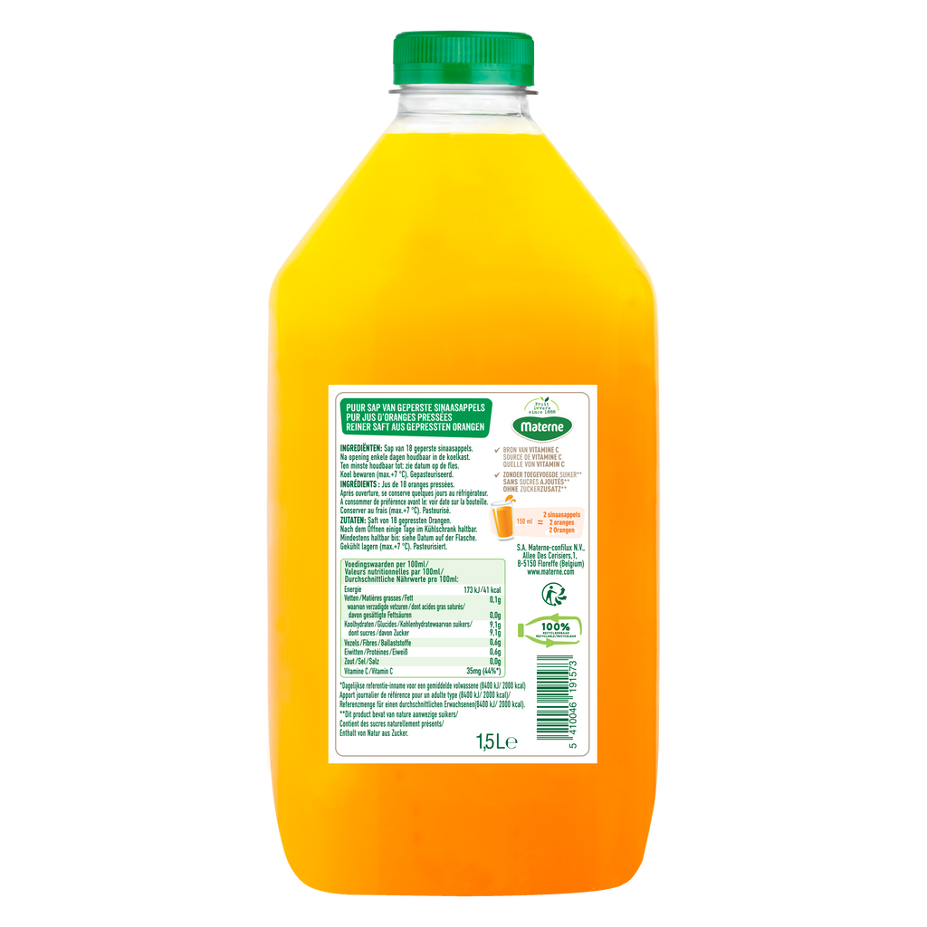 Jus d'orange pressée