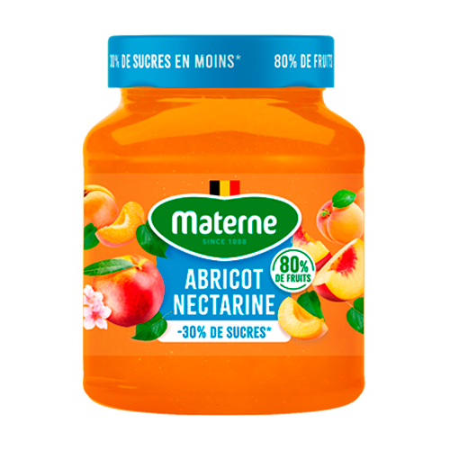 confiture abricot-nectarine materne