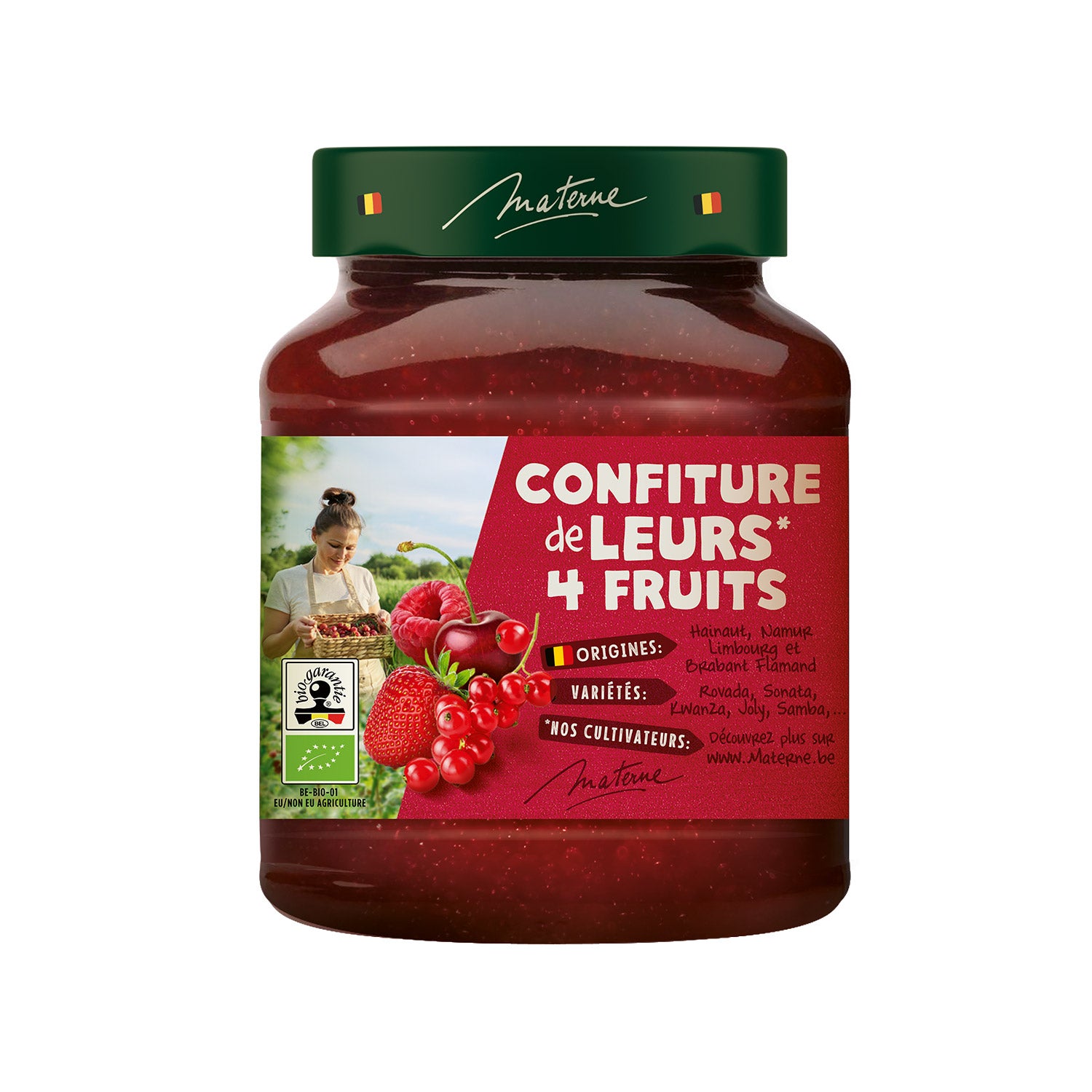 Confiture de leurs fruits<br>4 fruits rouges