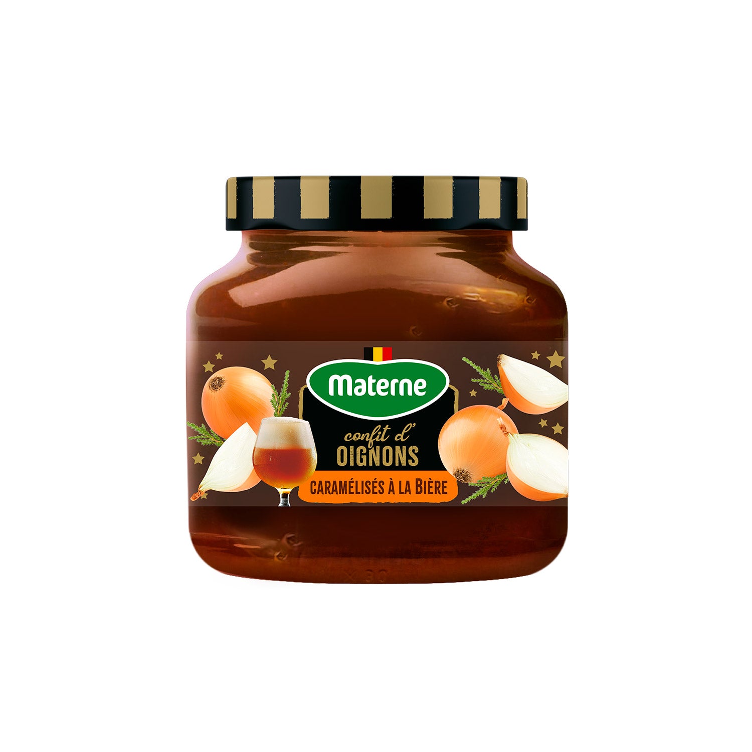 Uienkonfijt met bier<br>Materne