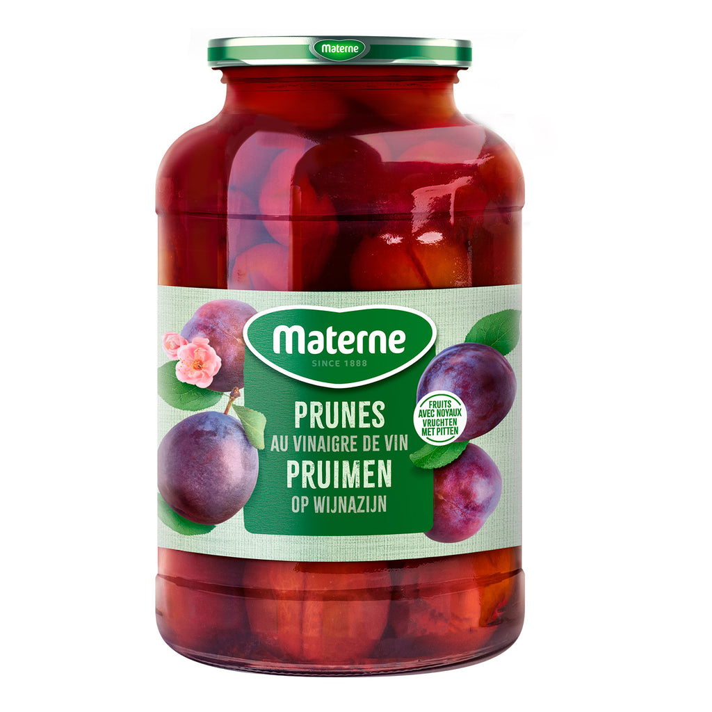 Pruimen op wijnazijn<br>Materne