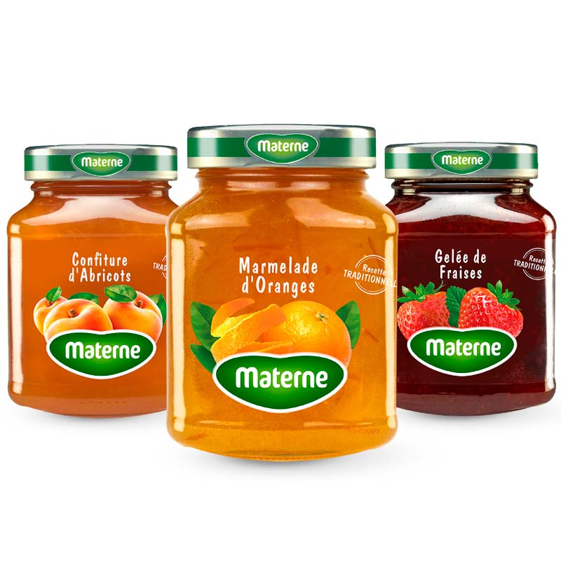 PACK TEMERAIRE <br> 1 Confiture Abricots <br>1 Gelée Fraises<br> 1 Marmelade Oranges <br> 3x450G