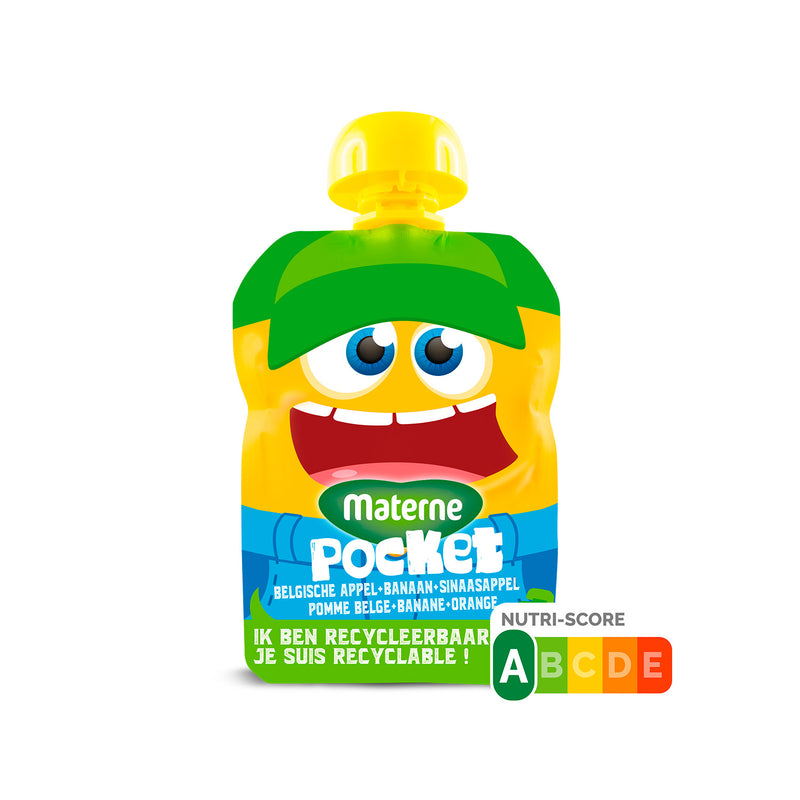 Materne Pocket<br>Belgische appel - Banaan - Sinaasappel
