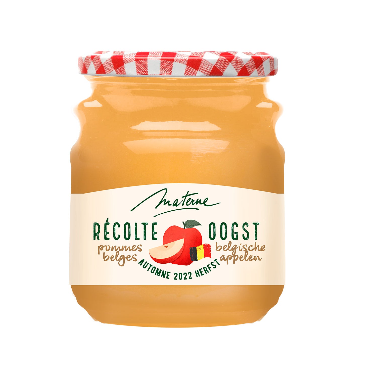 Compote Récolte <br>Pommes belges<br>DLC - 04/2025
