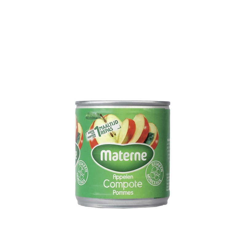 Compote Materne<br>Pommes belges en morceaux