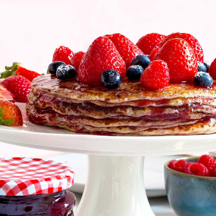 Gâteau de crêpes à la confiture de groseilles rouges Récolte