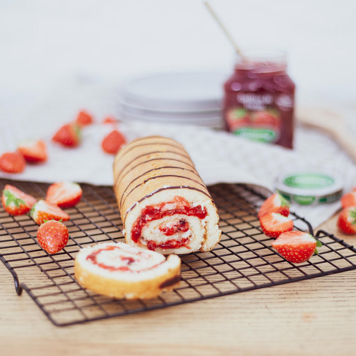 Gâteau roulé à la confiture de fraise