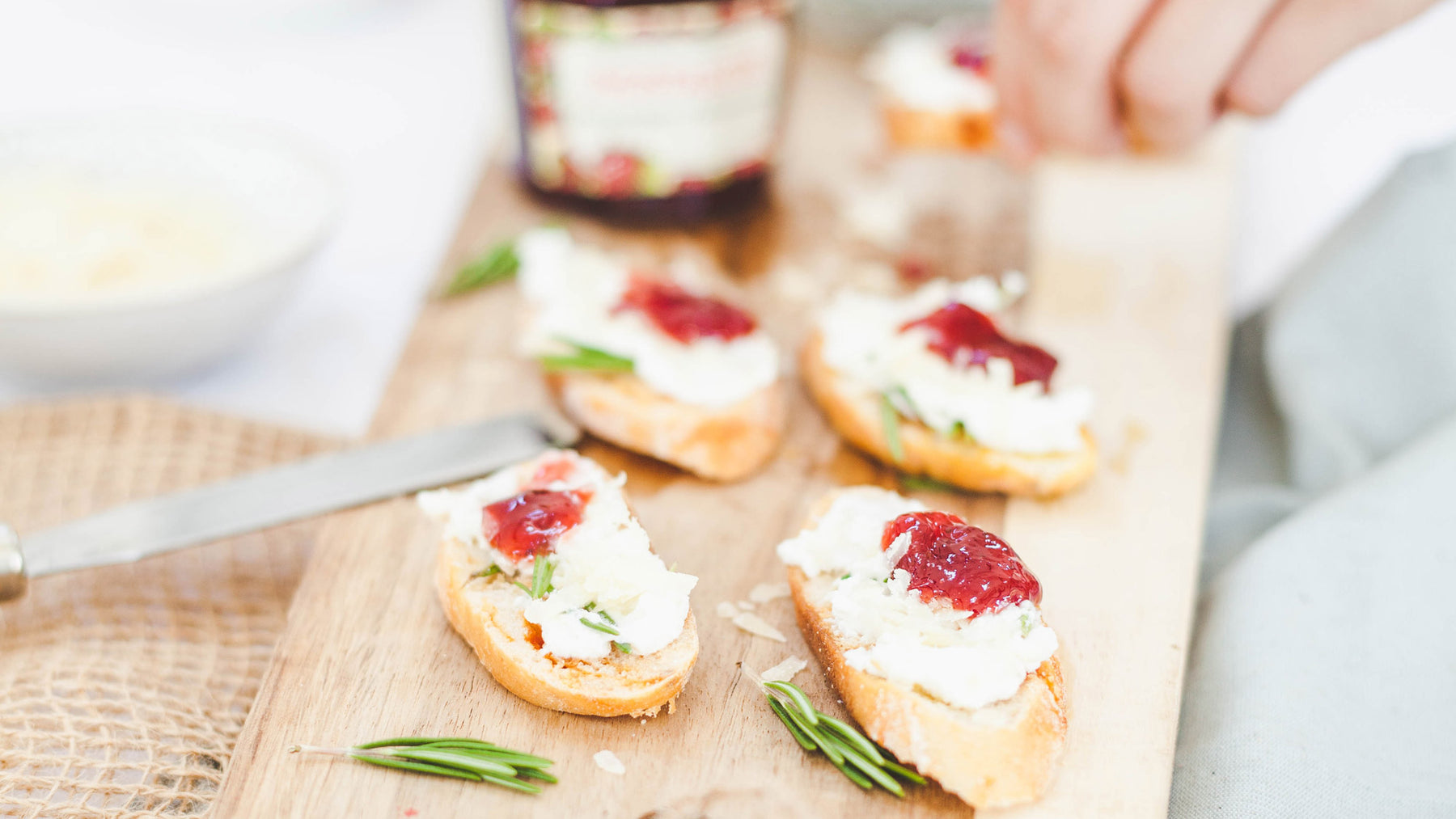 Bruschetta avec ricotta