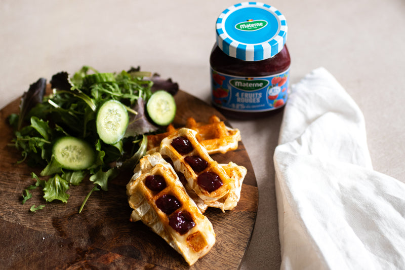 Gaufre de brie & confiture 4 fruits