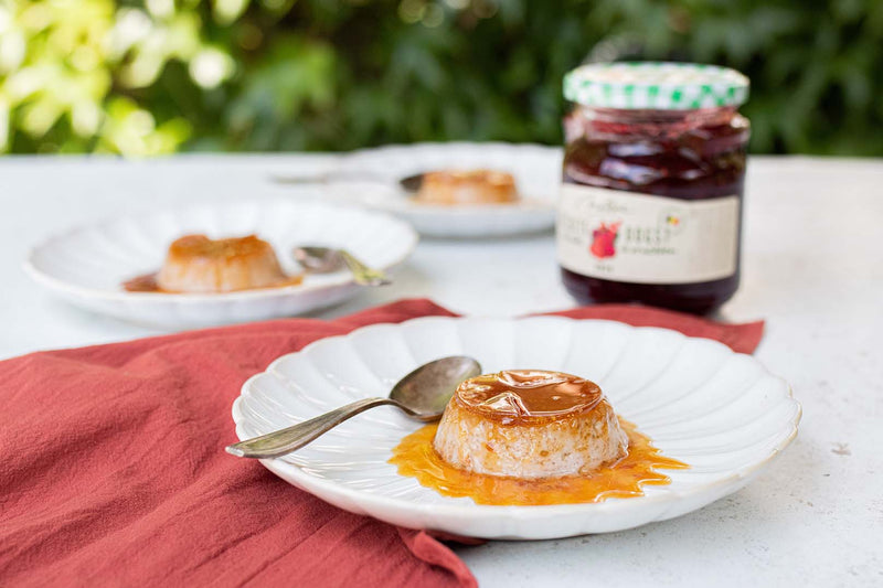 Crème renversée à la confiture Récolte 4 fruits