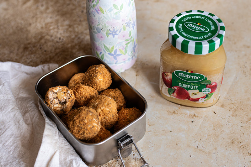 Energy balls façon « Apple Pie » à la compote Materne