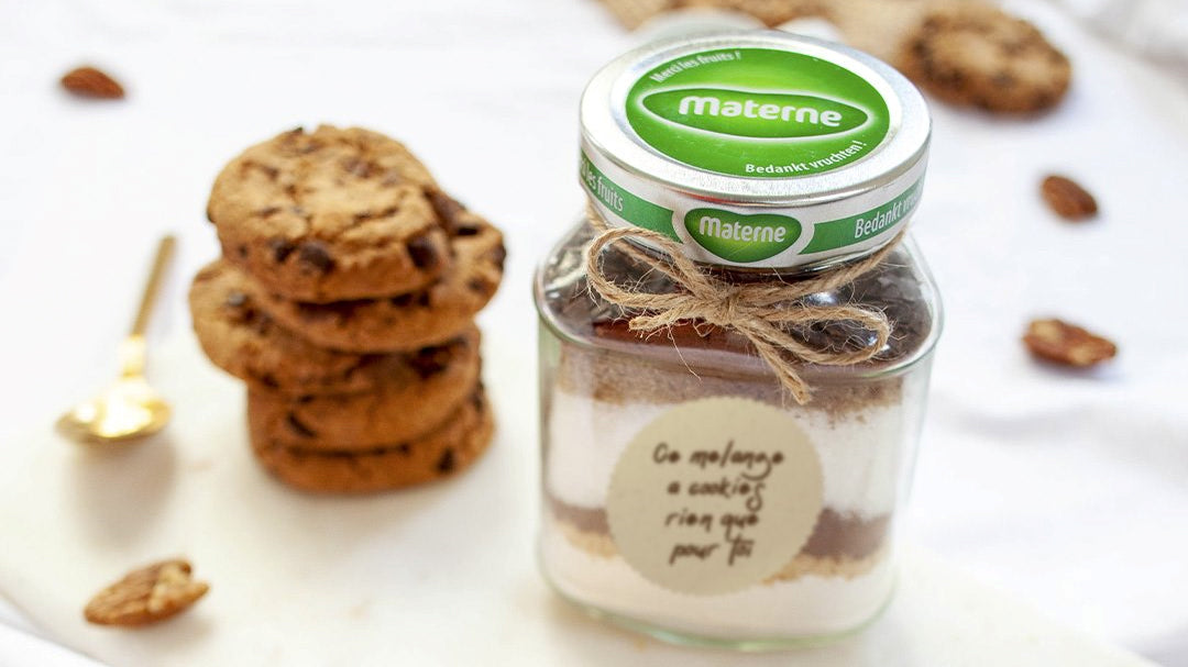 Recyclez votre pot Materne en mélange à cookie