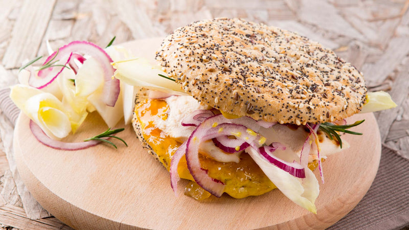 Burger estival à la confiture d’Ananas