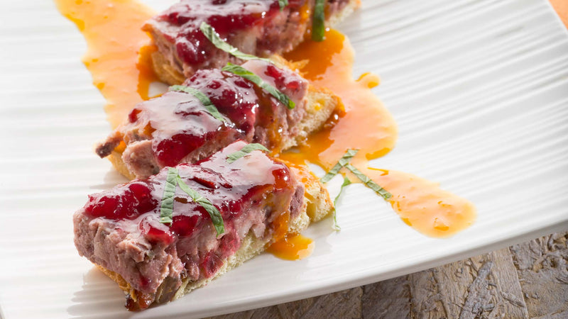 Cramique et pâté de gibier aux fruits