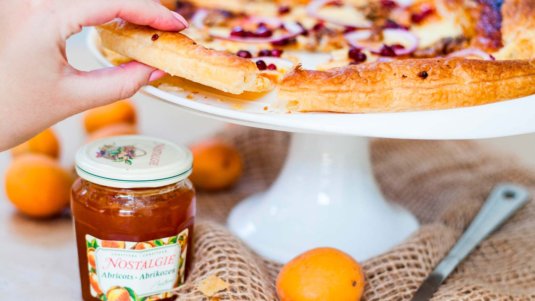 Feuilleté au Brie et à la confiture d’abricots Nostalgie