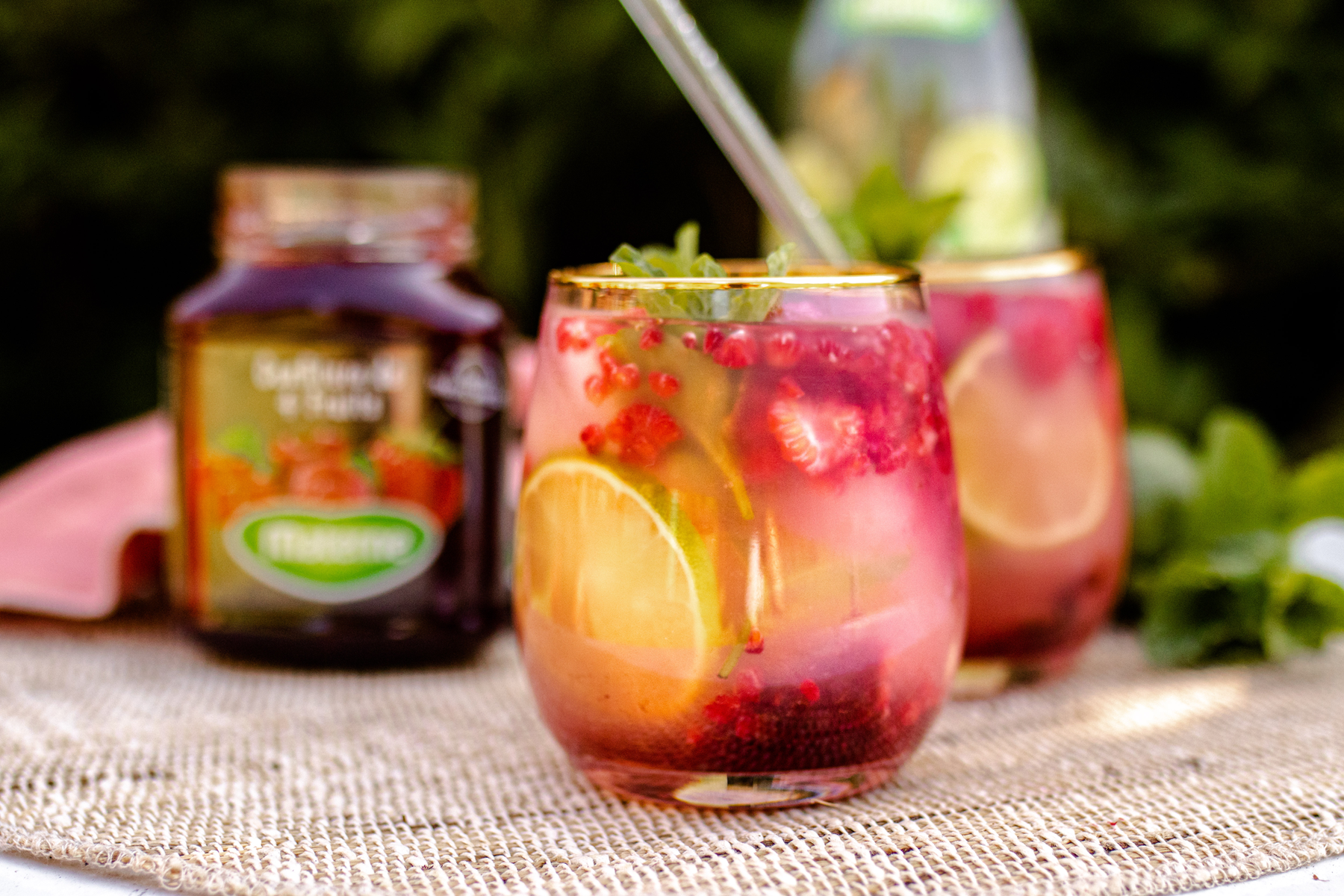 Mocktail Mojito et confiture 4 fruits