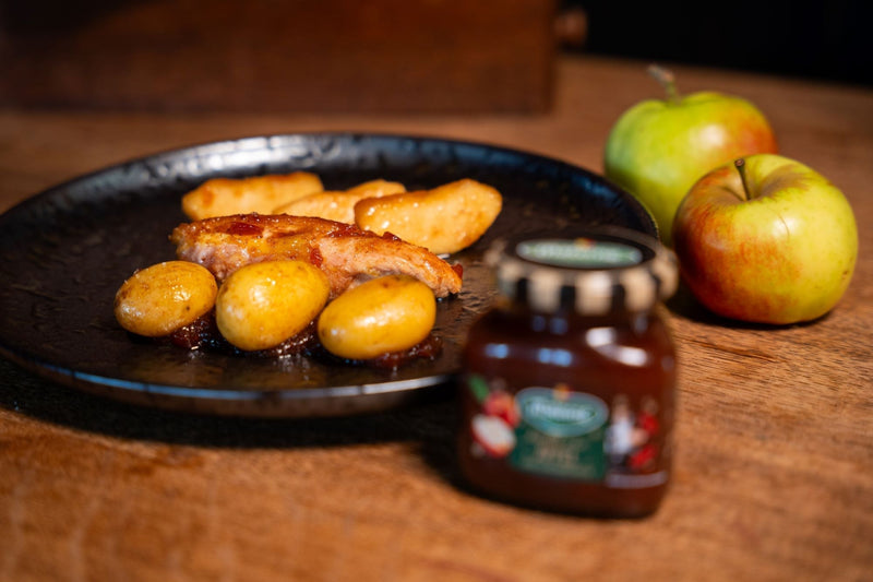Pommes caramélisées & volaille