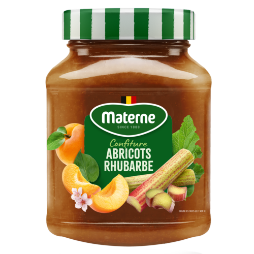 Confiture Materne<br>Abricots-Rhubarbe