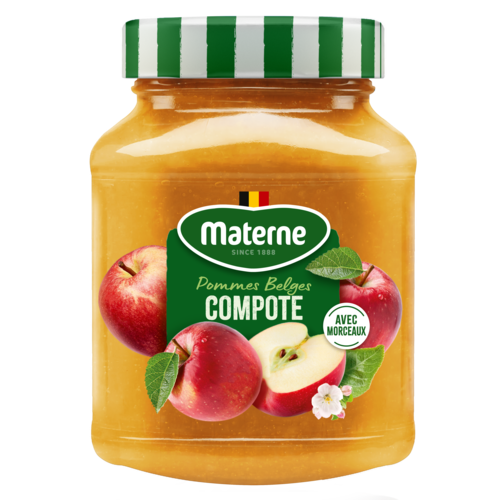 Compote Materne<br>Pommes belges en morceaux