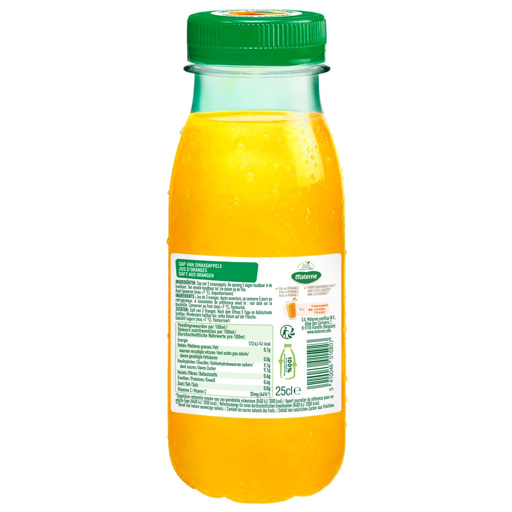 Sap van geperste sinaasappels