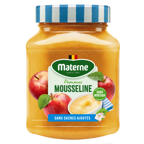 Mousseline Materne<br>Belgische appels zonder toegevoegde suikers