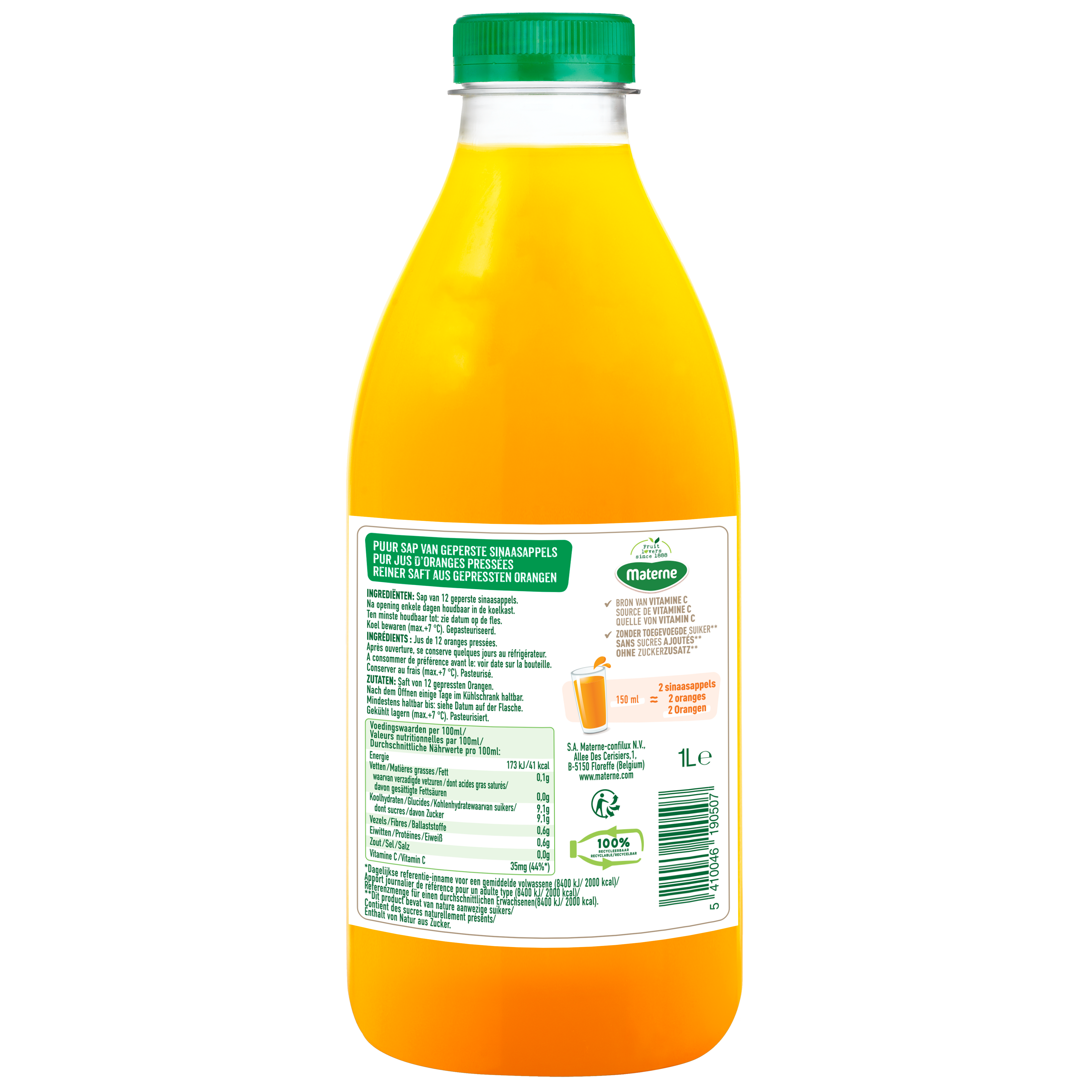 Jus d'orange pressée