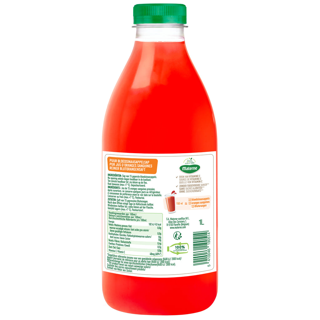 Jus d'orange sanguine pressée - DLC 21/11/25