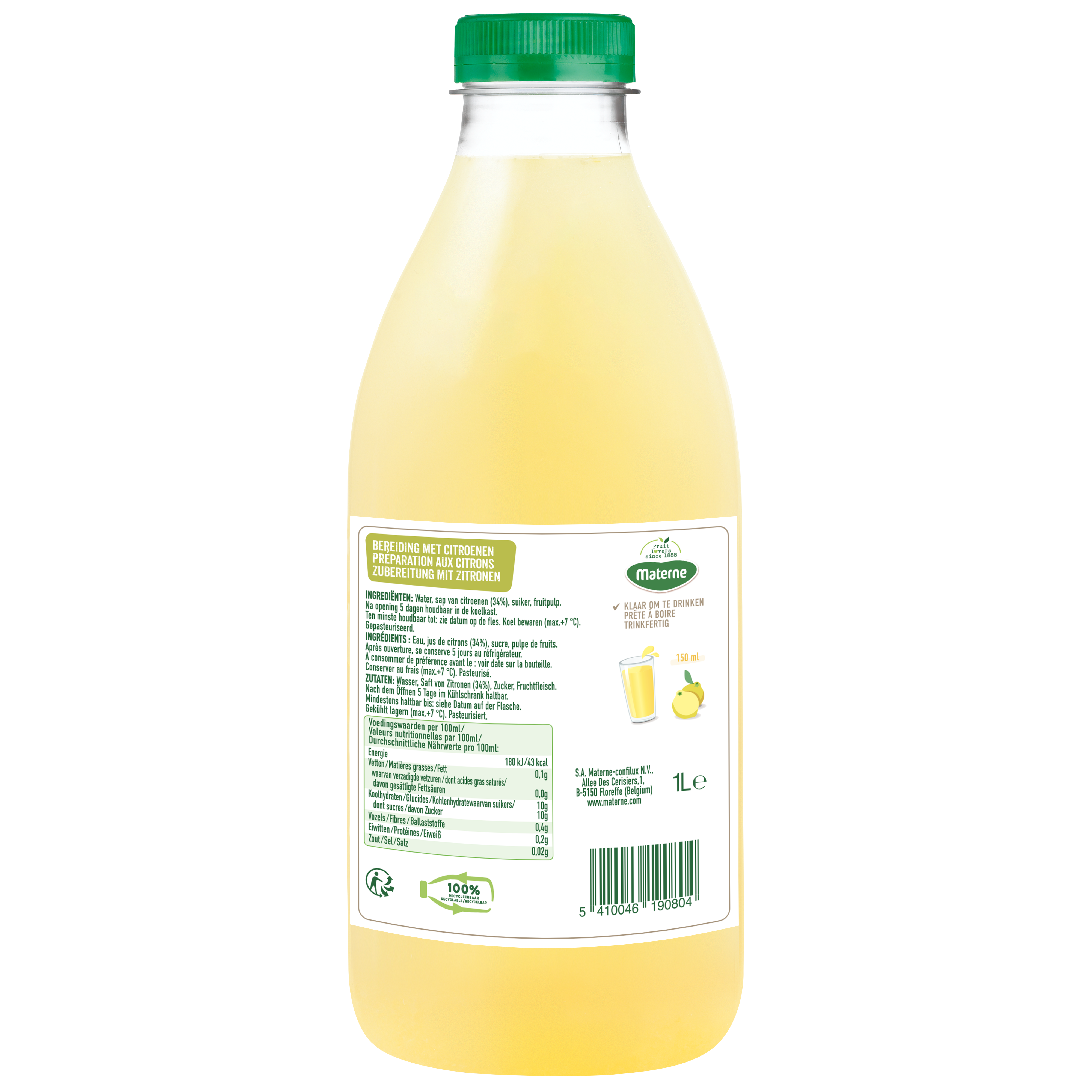 Jus de citron pressé