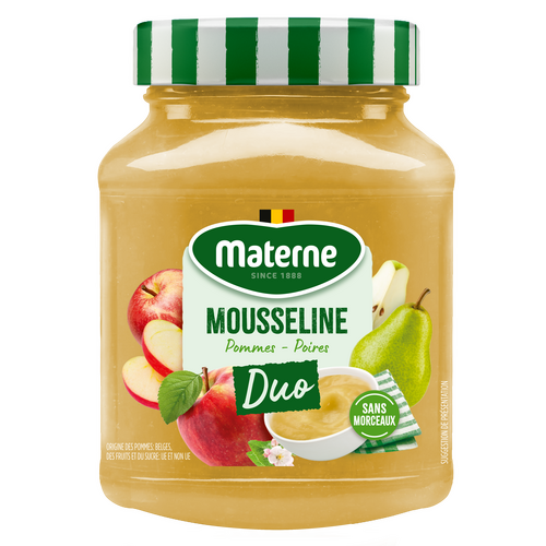 Mousseline DUO Materne <br>Pommes Poires