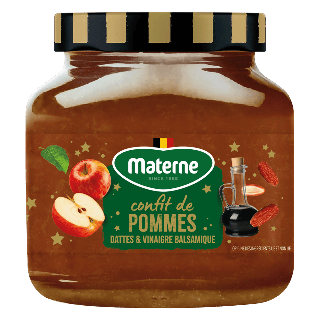Confit de pommes, dattes et vinaigre balsamique