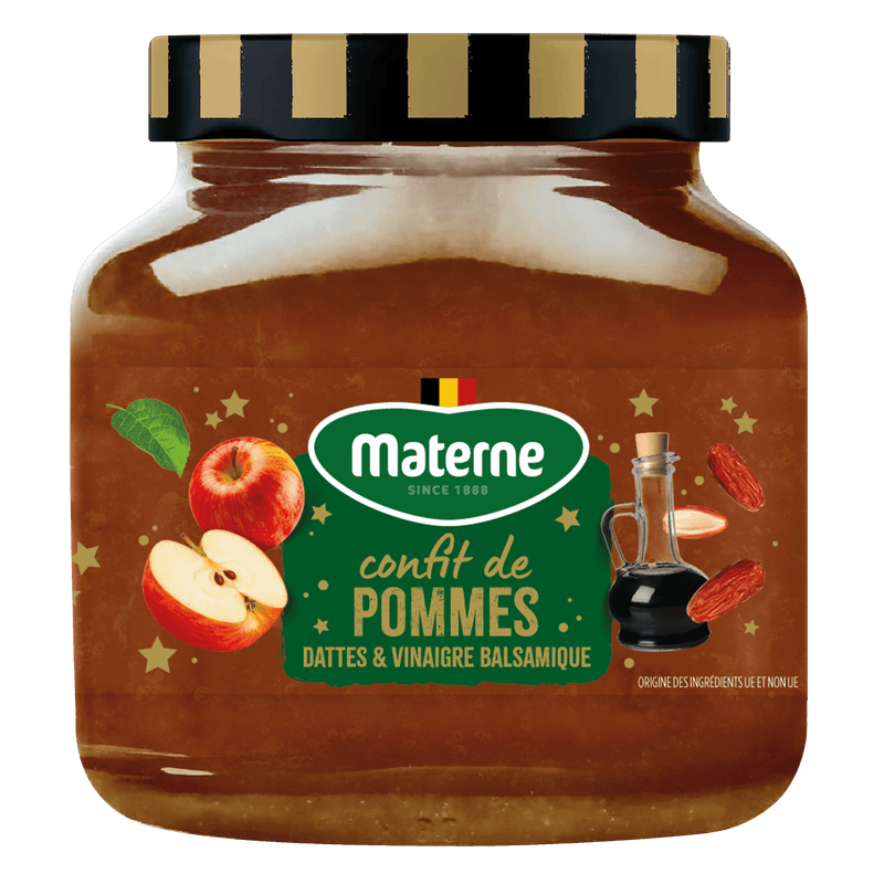 Confit de pommes, dattes et vinaigre balsamique