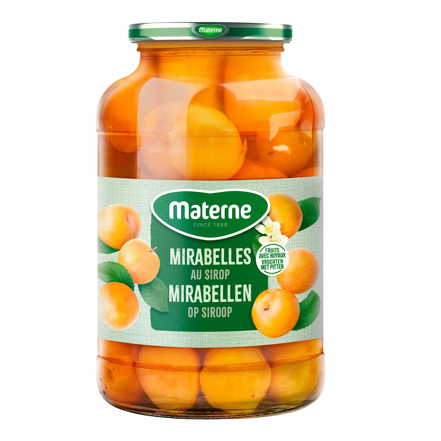 Vruchten op siroop - Mirabellen<br>Materne